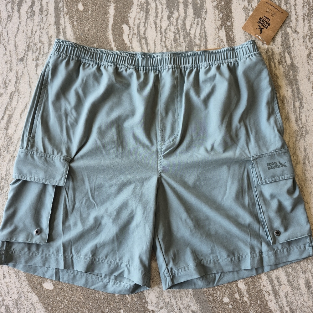 Eddie Bauer Men's Volley Swim Trunks Seim Suit New Size Large